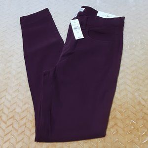 Women's Made & Loved Loft Wine Colored Leggings NWT-Retail $69.50 Size 2.